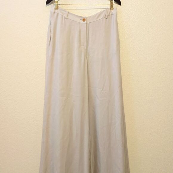 MNG Mango woman’s high waisted wide leg pants size 8 - Picture 1 of 10